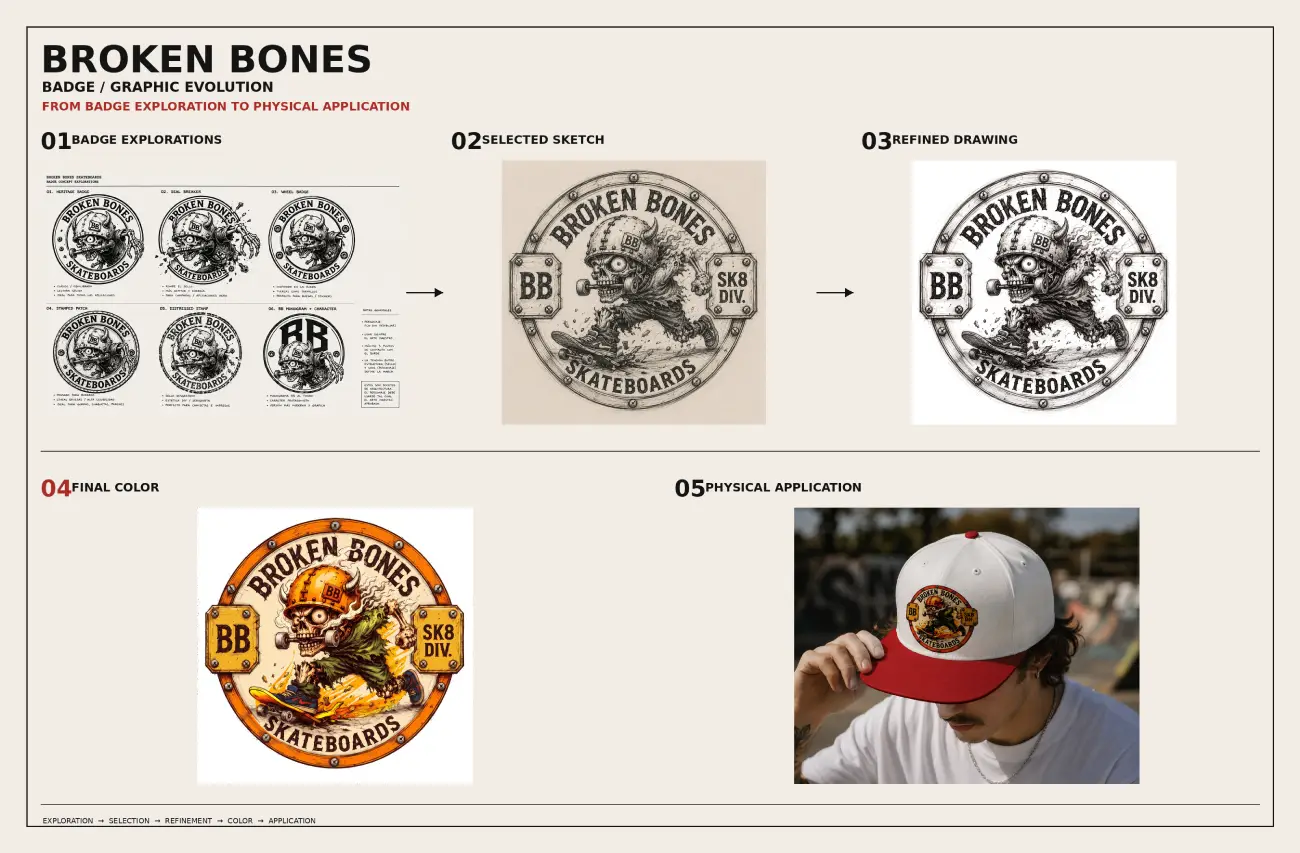 Broken Bones — evolución del badge