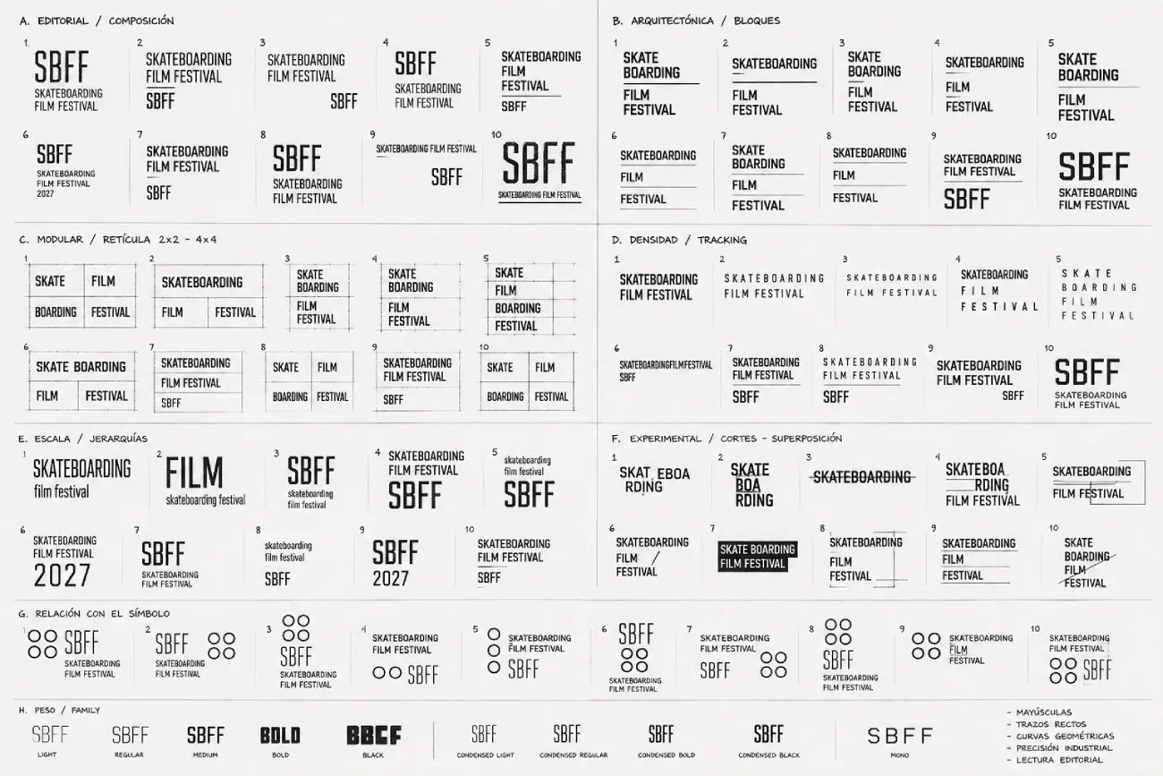 SBFF — exploración de composiciones