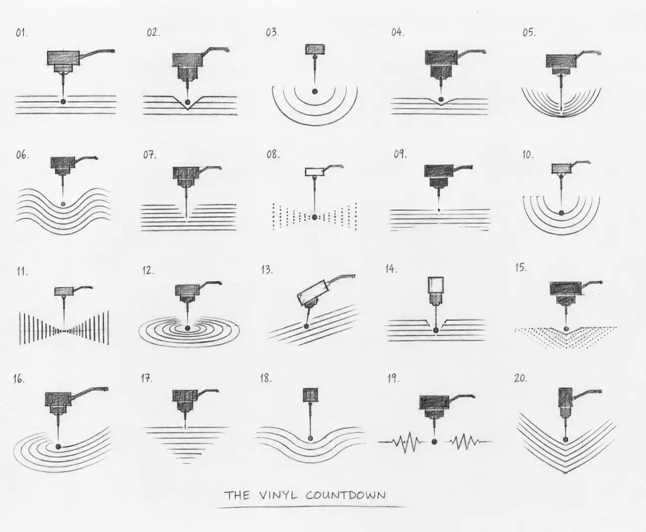 The Vinyl Countdown — estudios de aguja y surco 01–20